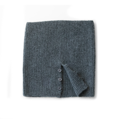 MA61 CASHMERE BUFF WITH BUTTONS