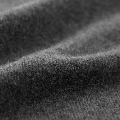 MA44 Cashmere Trousers with pockets by Mawei, grey, fabric texture close-up.