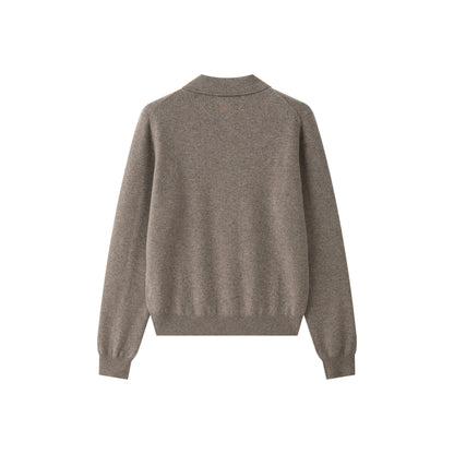 MA25 UNISEX CASHMERE POLO SWEATER
