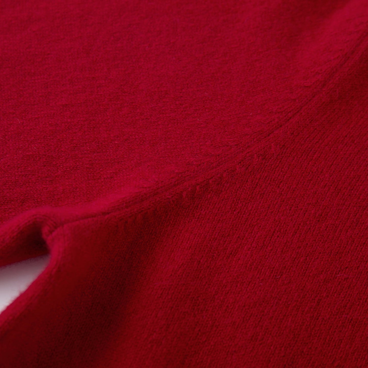 MA03 Cashmere Short Sleeve Crewneck Sweater by Mawei, grey, knitting detail close-up.
