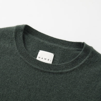 MA03 CASHMERE SHORT SLEEVE CREWNECK SWEATER