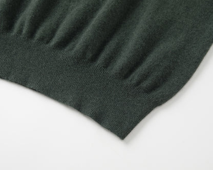 MA03 CASHMERE SHORT SLEEVE CREWNECK SWEATER