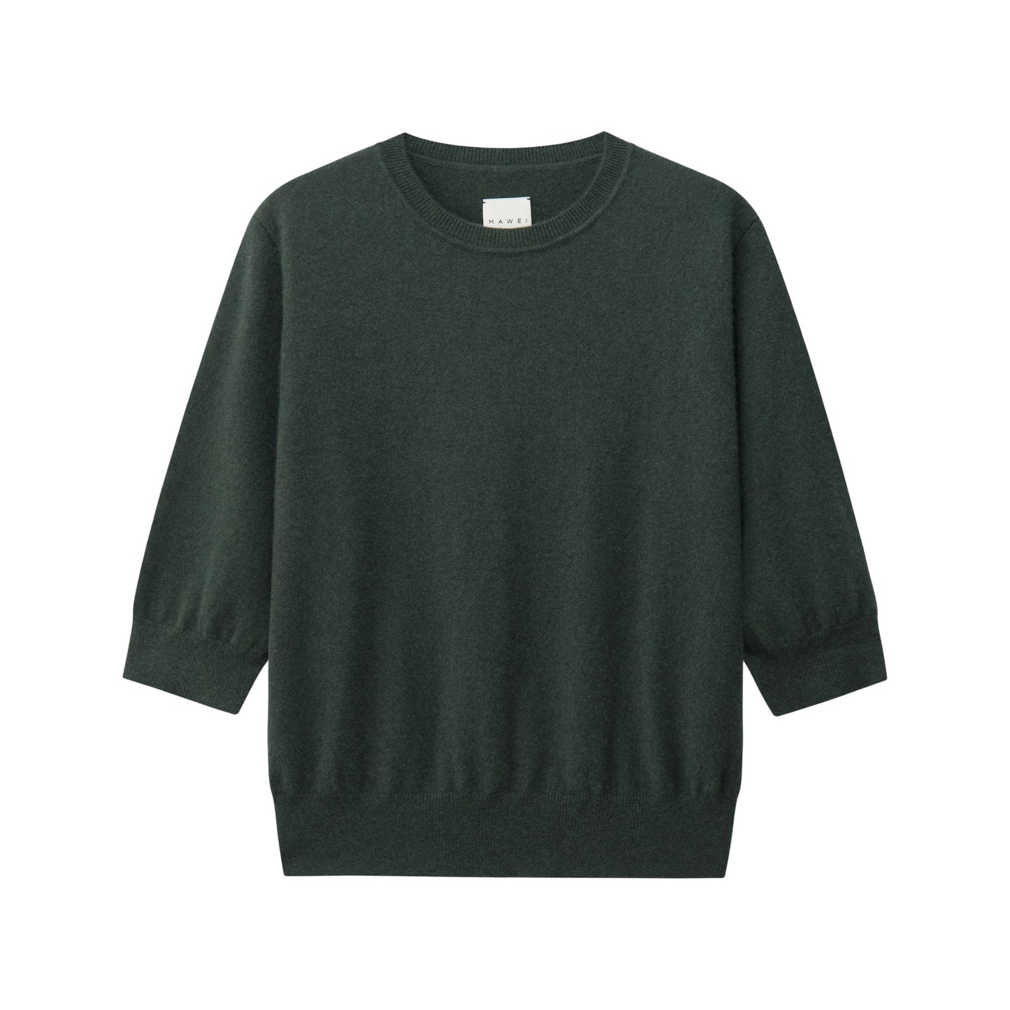MA03 CASHMERE SHORT SLEEVE CREWNECK SWEATER