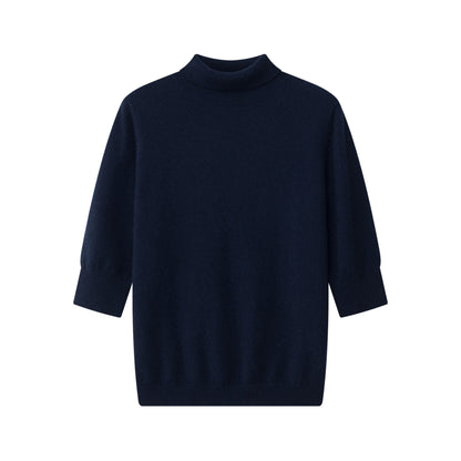 MA14 SHORT SLEEVE TURTLENECK CASHMERE SWEATER