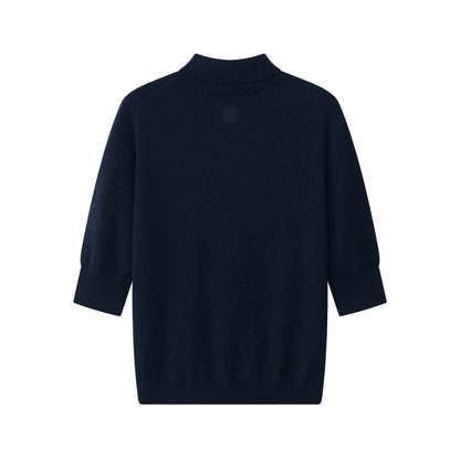 MA14 SHORT SLEEVE TURTLENECK CASHMERE SWEATER