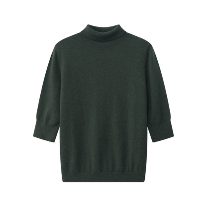 MA14 SHORT SLEEVE TURTLENECK CASHMERE SWEATER