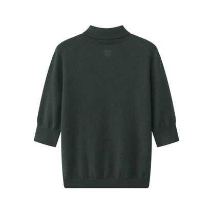 MA14 SHORT SLEEVE TURTLENECK CASHMERE SWEATER