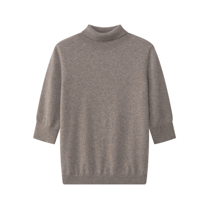 MA14 SHORT SLEEVE TURTLENECK CASHMERE SWEATER