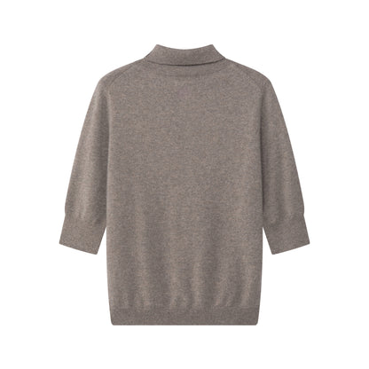 MA14 SHORT SLEEVE TURTLENECK CASHMERE SWEATER