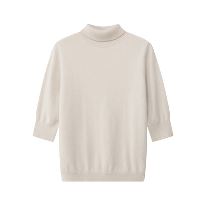 MA14 SHORT SLEEVE TURTLENECK CASHMERE SWEATER