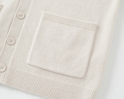 MA52 CASHMERE V NECK CARDIGAN