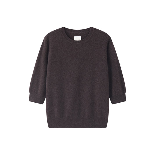 MA07 OVERSIZED CASHMERE SHORT SLEEVE SWEATER