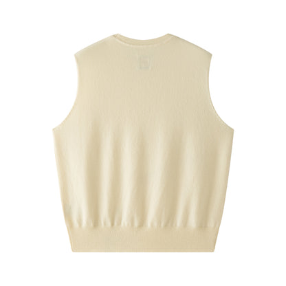 MA01 CASHMERE SLEEVELESS CREWNECK SWEATER