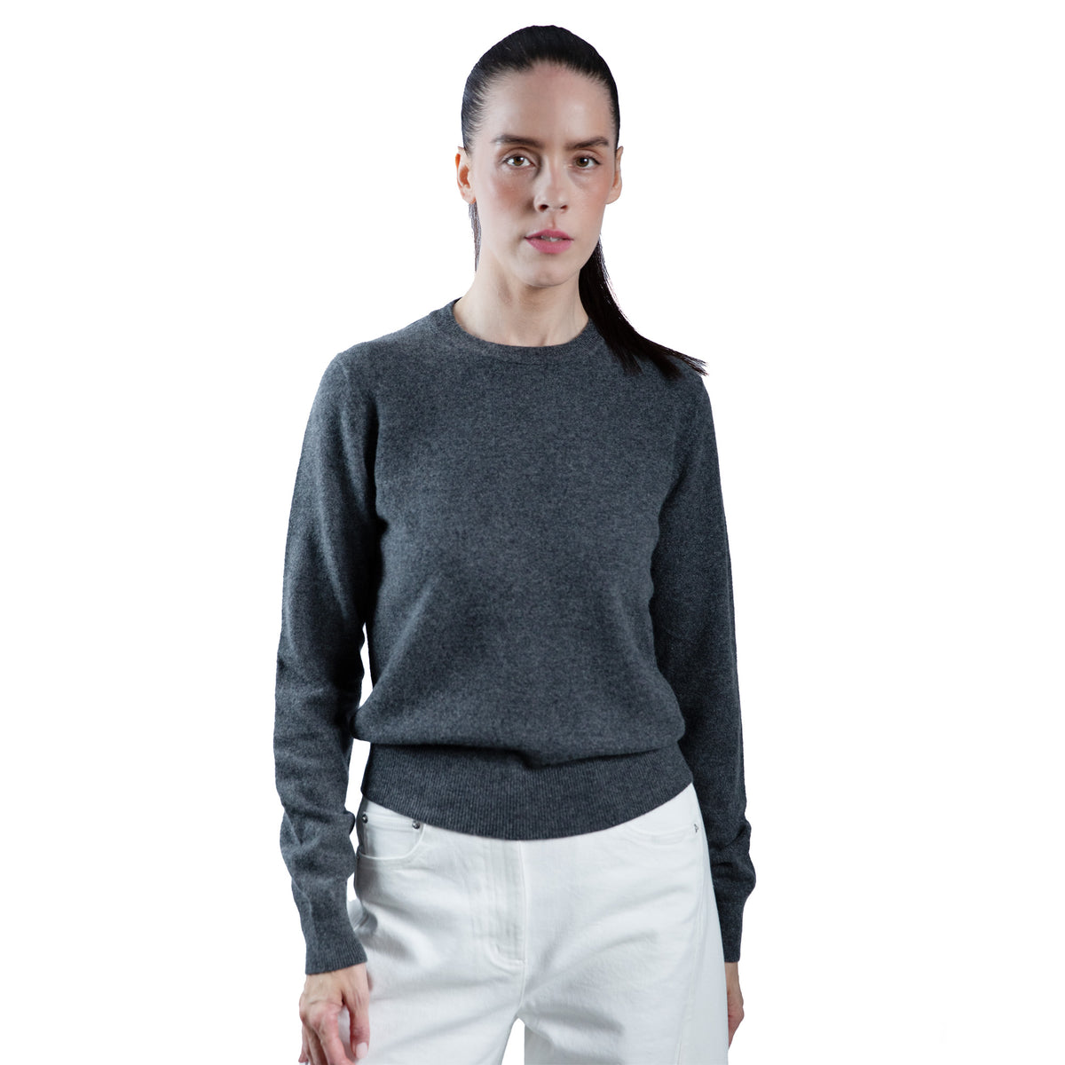 MA02 SLIM CREWNECK CASHMERE SWEATER