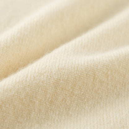 MA08 Oversized Cashmere  V-neck  Sweater by Mawei, yellow, fabric texture close up