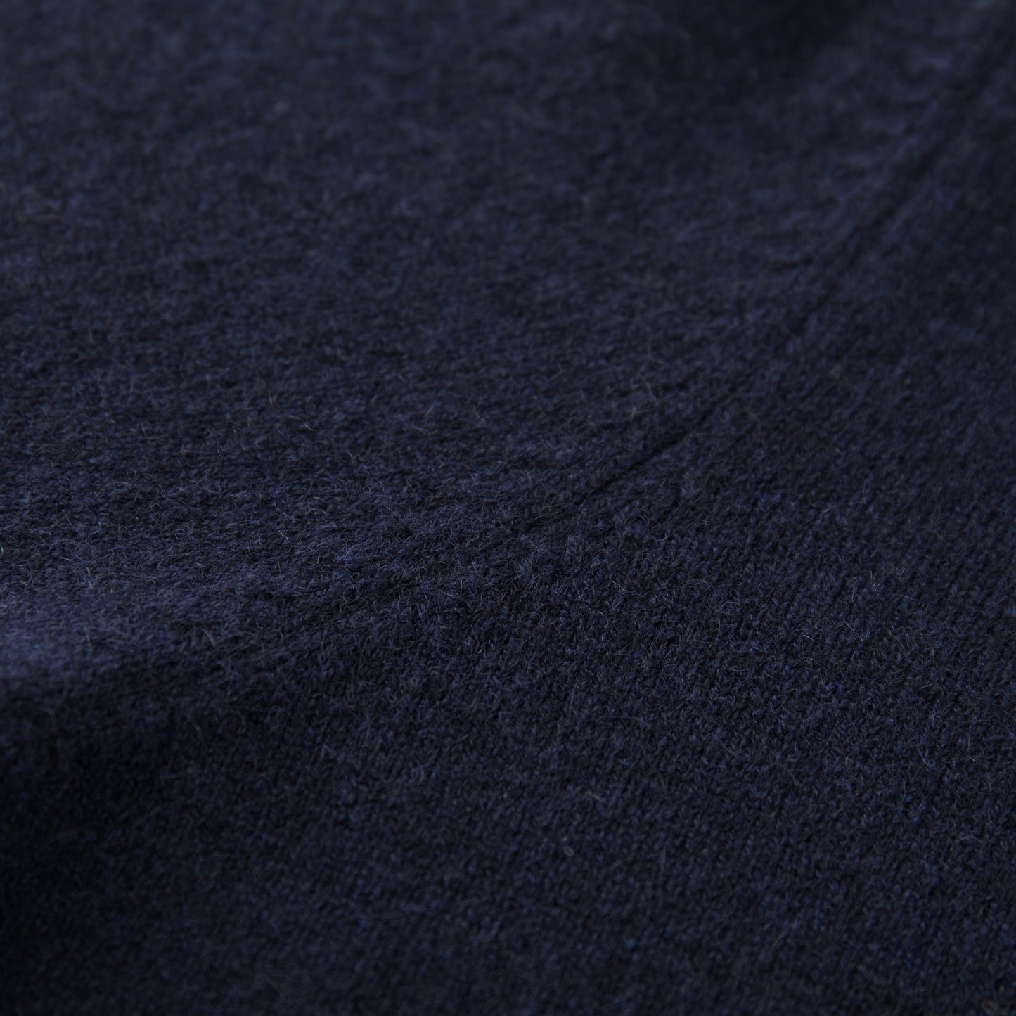MA05 Cashmere Polo Sweater by Mawei, Navy blue, texture details, close up