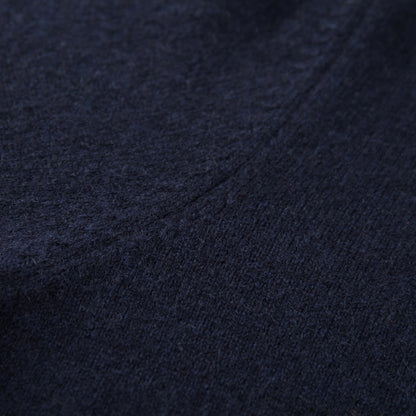 MA09 Cashmere Short Sleeve Polo Sweater by Mawei, red, knitting details close up