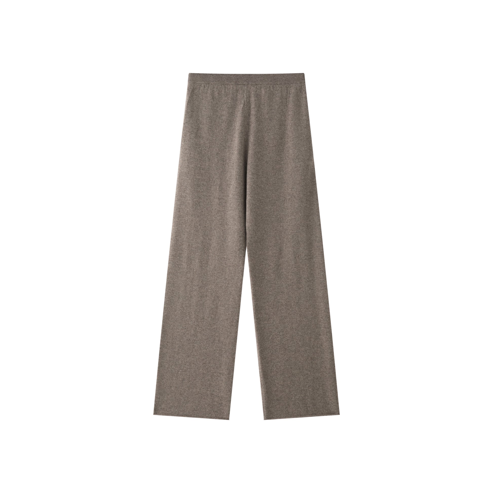 MA44 Cashmere Trousers with pockets by Mawei, grey-brown, flat lay, back view, close up 