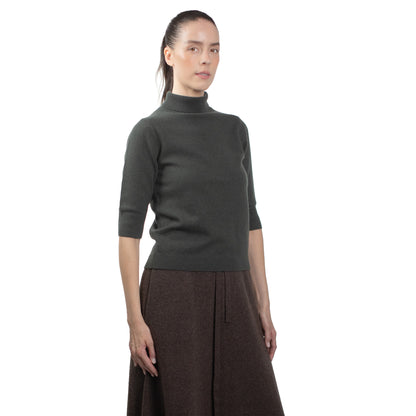 MA14 SHORT SLEEVE TURTLENECK CASHMERE SWEATER