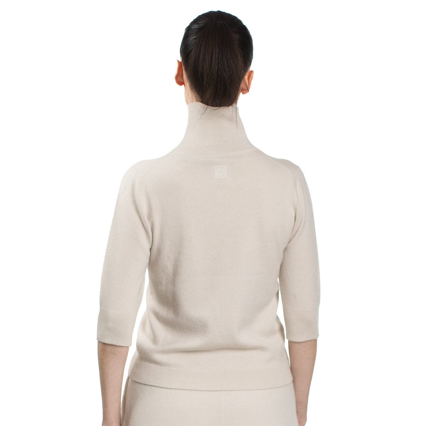 MA14 SHORT SLEEVE TURTLENECK CASHMERE SWEATER