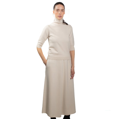 MA14 SHORT SLEEVE TURTLENECK CASHMERE SWEATER