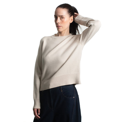 MA50 CASHMERE SADDLE SLEEVE SWEATER