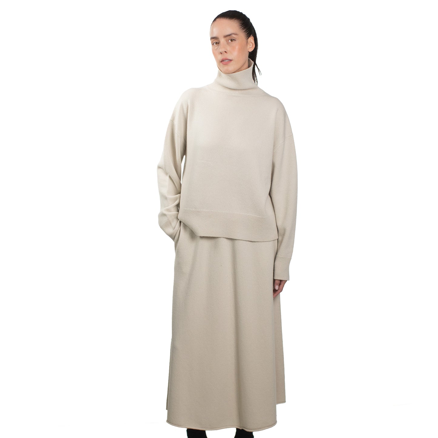 MA51 CASHMERE HIGH NECK SWEATER
