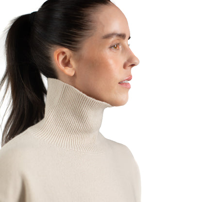 MA53 CASHMERE SHORT SLEEVE TURTLENECK OVERSIZE