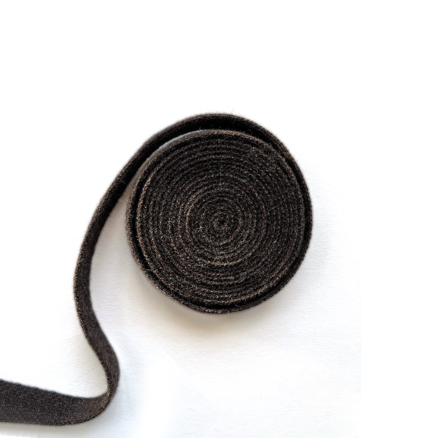 MA91 Cashmere Ribbon by Mawei, brown,  roll, belt, hair band, hair string, close up