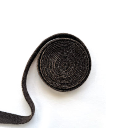 MA91 Cashmere Ribbon by Mawei, brown,  roll, belt, hair band, hair string, close up