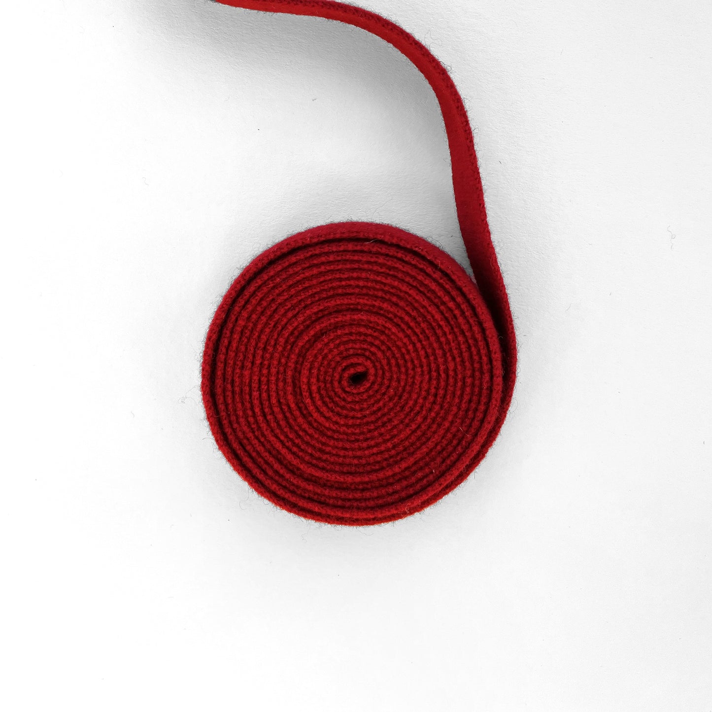 MA91 Cashmere Ribbon by Mawei,red, belt, hair band, hair string, flat lay, roll.