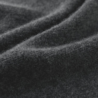 MA81 Cashmere Triangular Scarf by Mawei, grey, texture detail close-up.